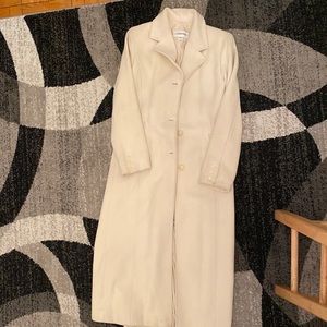 Calvin Klein Winter White Long Wool Coat